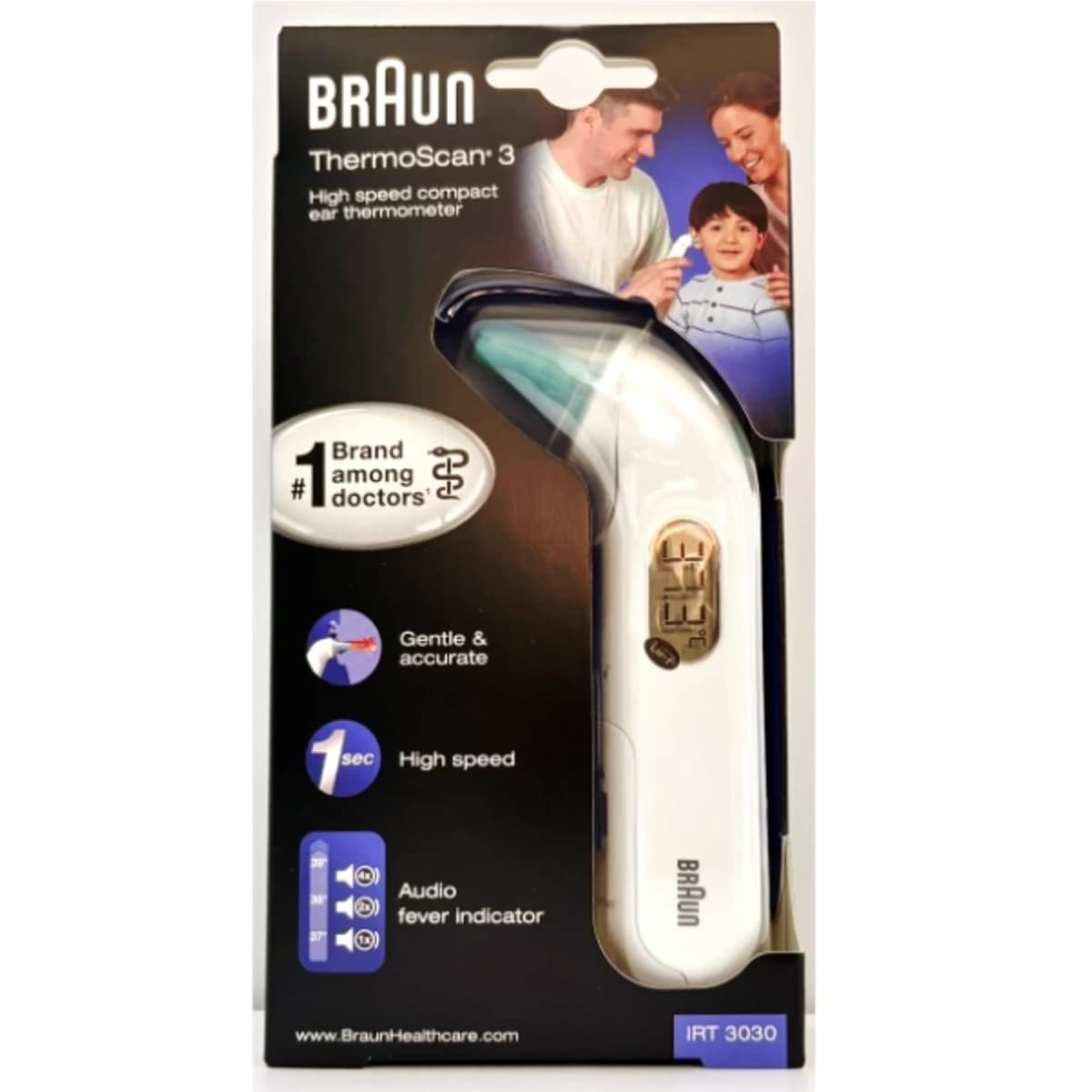 ThermoScan® 3 Compact Ear Thermometer 1 Thermometer unit (+ 21x Hygiene caps)